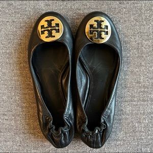 TORY BURCH Black Reva Ballet Flat